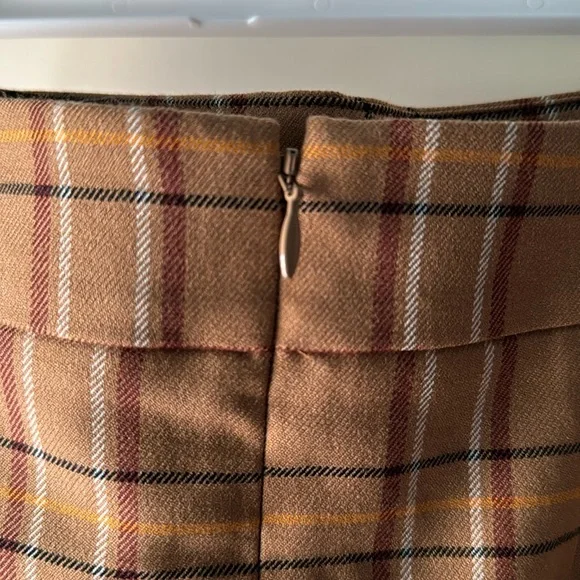 LOFT 6P plaid women’s skirt - Picture 3 of 4